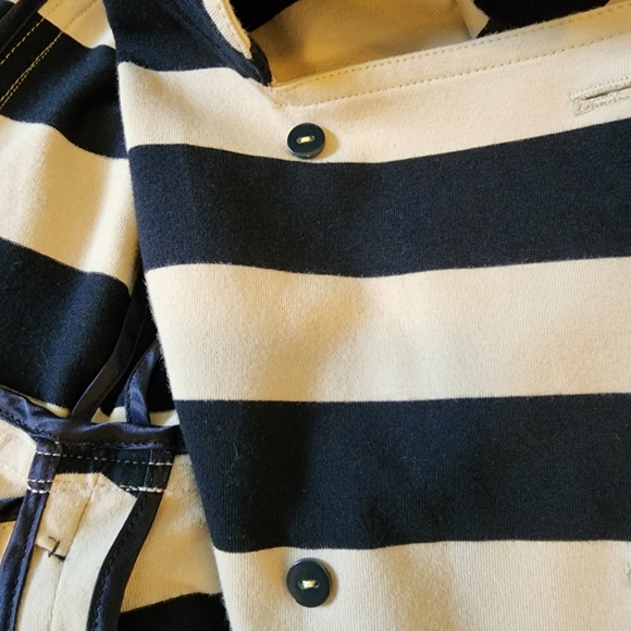 Sold Other Platform! Kate Spade Coat/Jacket Pleats Bow Belted Gold Buttons - Picture 13 of 13